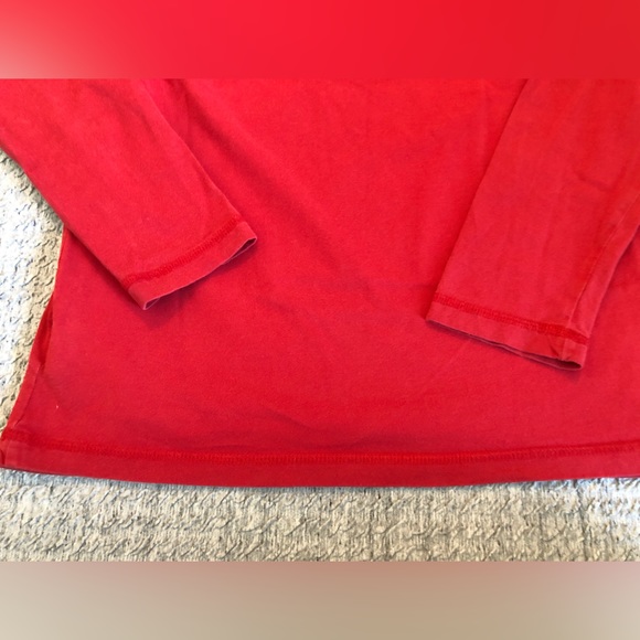 Eddie Bauer Live Wild Bigfoot Longsleeve red Tee Medium - Picture 6 of 9